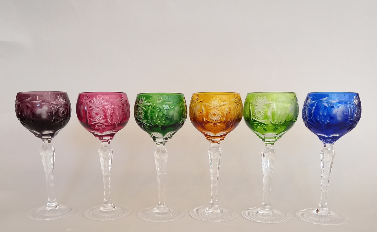 Porzellan/Glas/Keramik : Nachtmann Likörgläser bunt